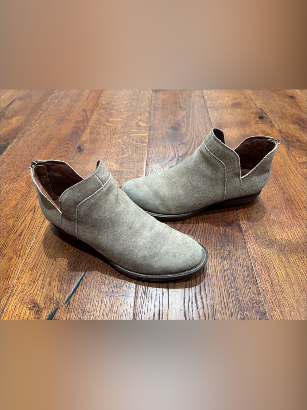 Born Women’s Suede Ankle Bootie - Taupe